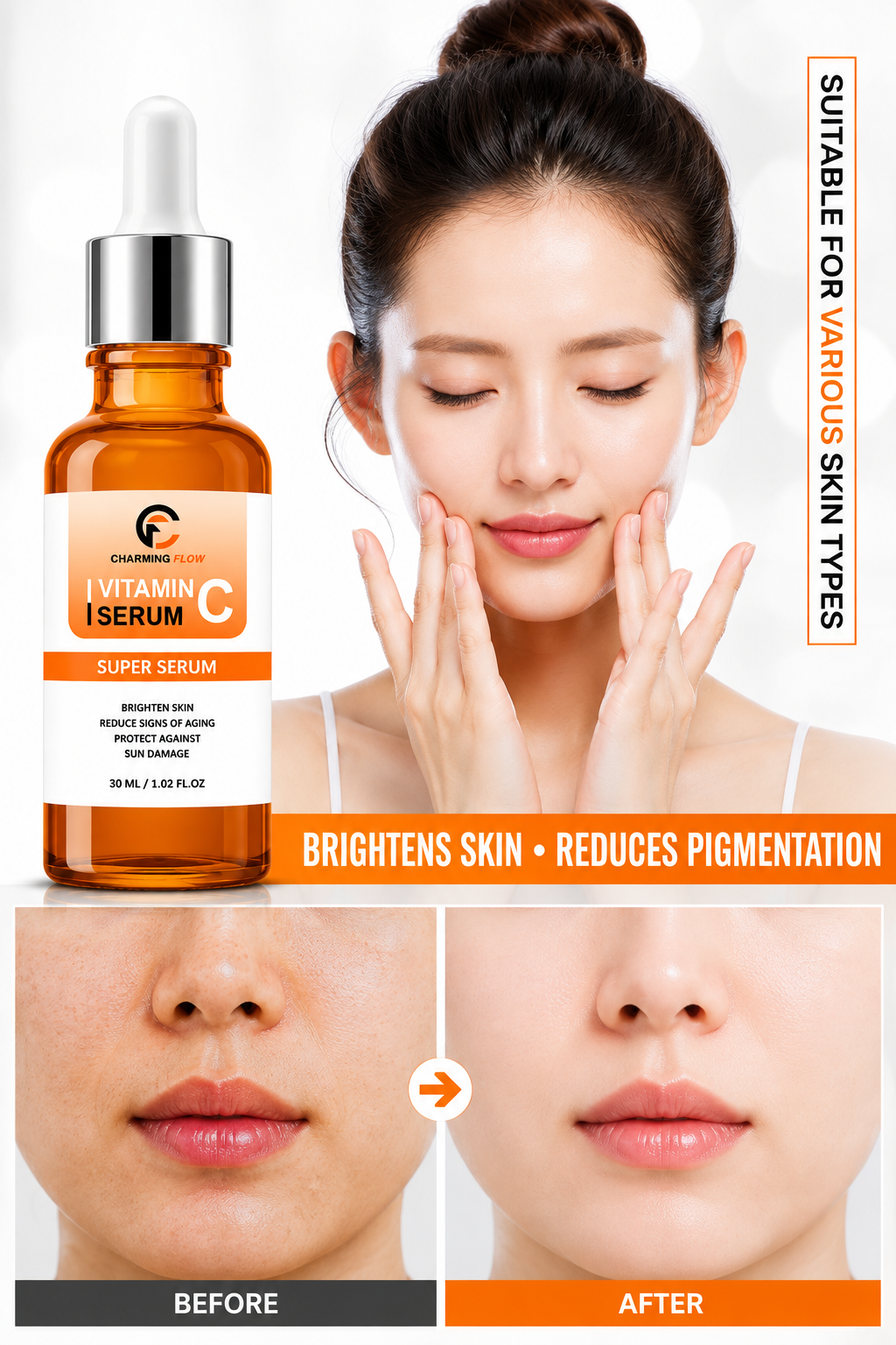 Vitamin C Brightening Serum - Anti-Aging & Sun Protection