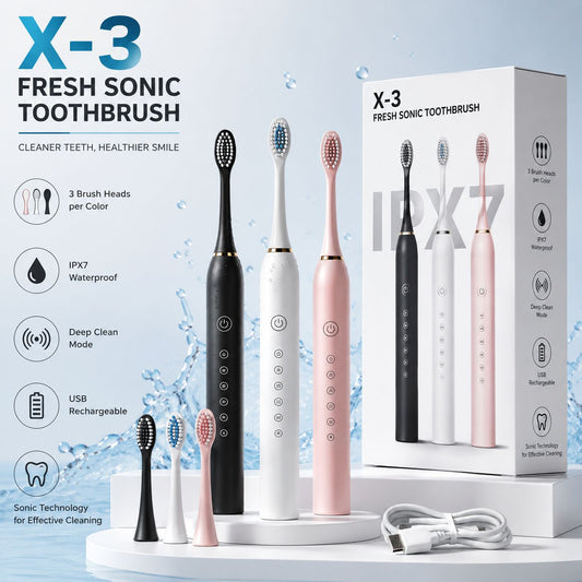 Fresh Sonic Rechargeable Electric Toothbrush